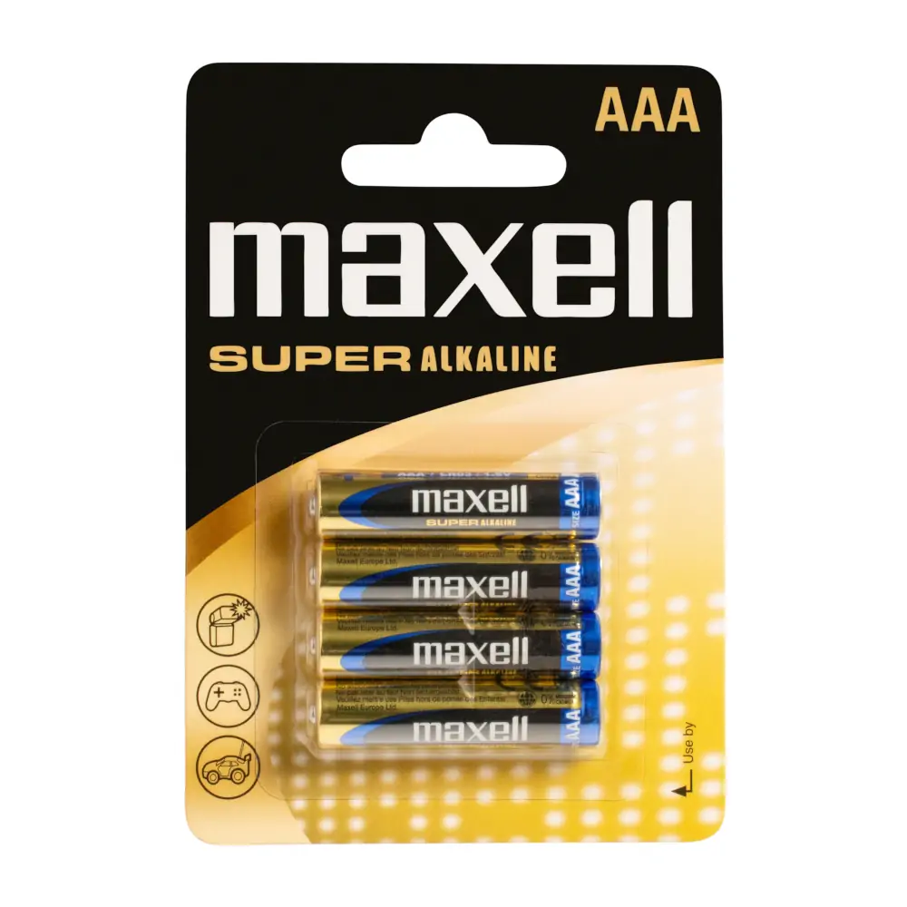 Maxell super alkalne baterije LR-3/AAA, 4 komada