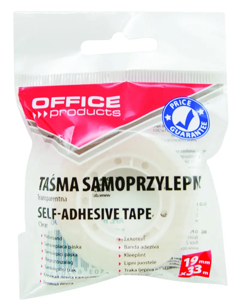 Selotejp uredski 15/33,19/33 1/1 prozirni