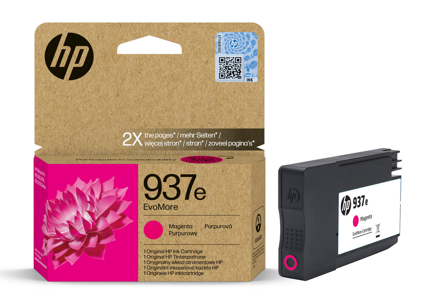 Tinta HP 4S6W7NE Magenta No.937e (MMG)