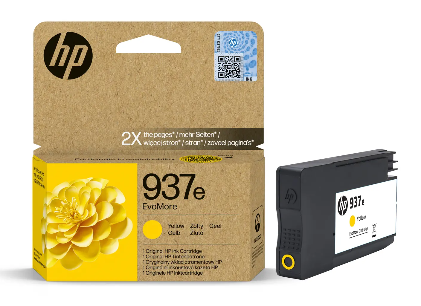 Tinta HP 4S6W8NE Yellow No.937e (MMG) Tinta HP 4S6W8NE Yellow No.937e (MMG)