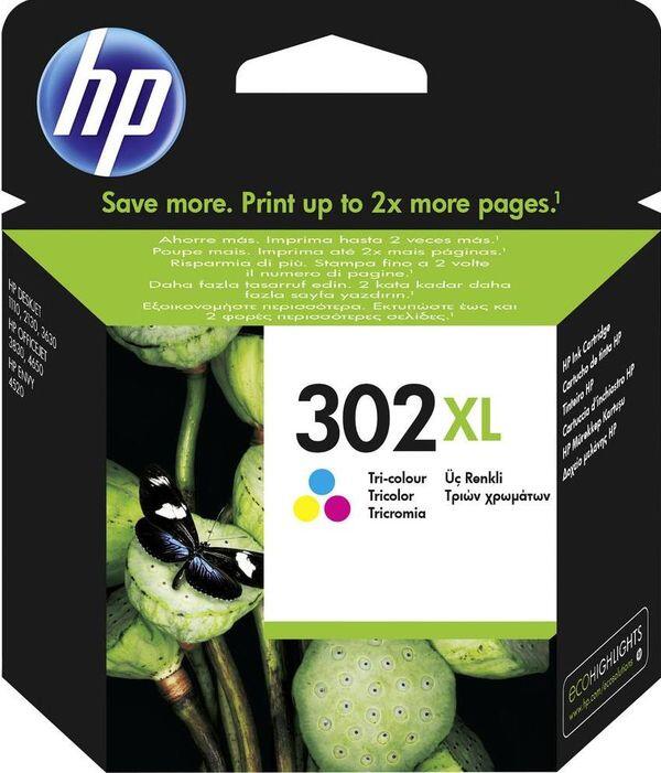 Tinta HP F6U67AE Tri-color No.302XL (MMG)
