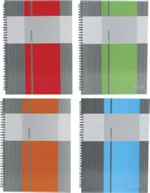 Blok kolegij A4 crte  80l. mat+lak Linear Marker tvrde korice