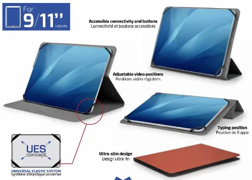 Port navlaka za tablet Noumea II 9/11", crna