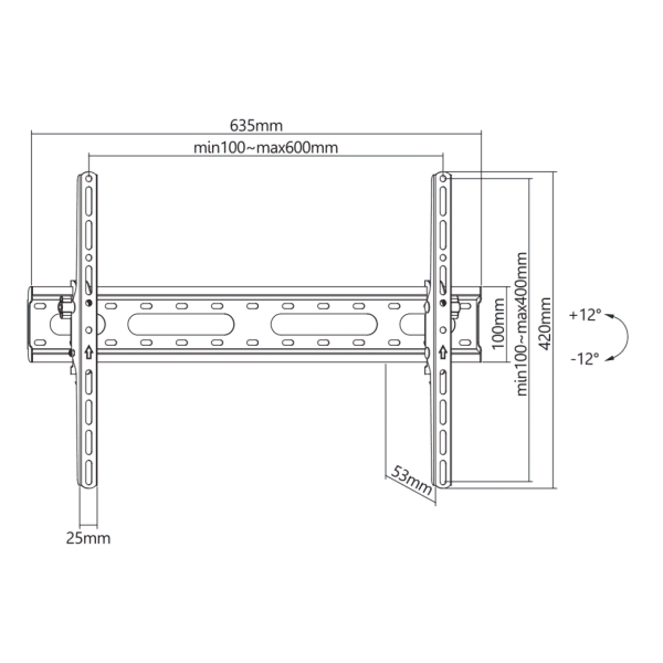 Zidni Nosač Sbox Plb-2546T