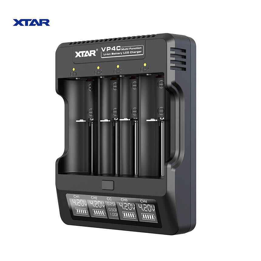 Punjač baterija XTAR VP4C Usb, Lcd