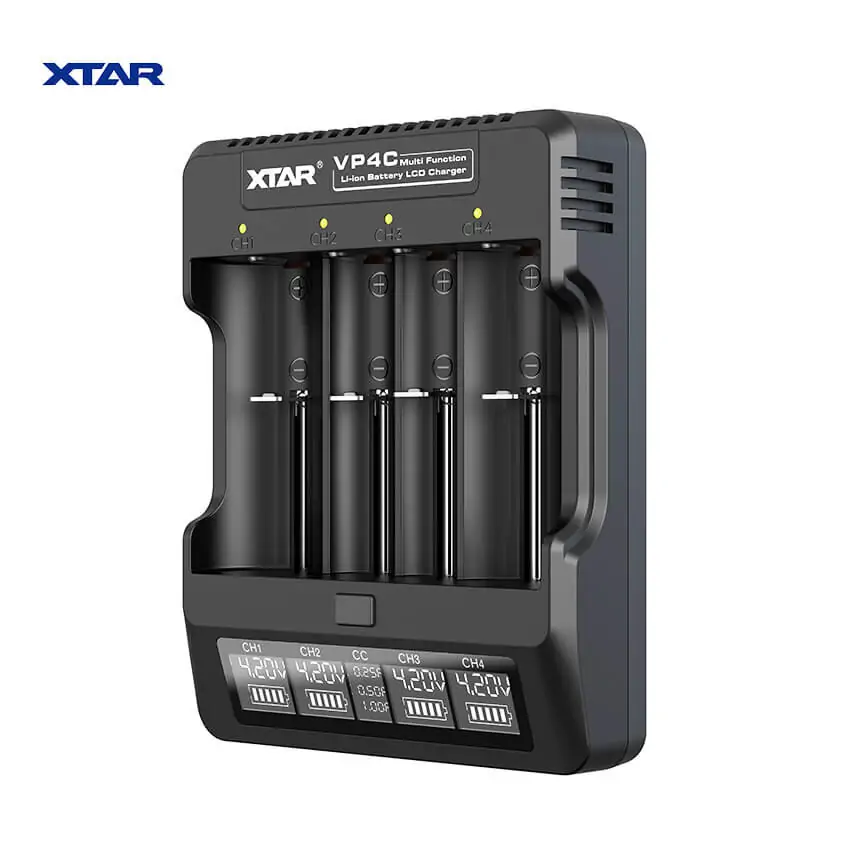 Punjač baterija XTAR VP4C Usb, Lcd