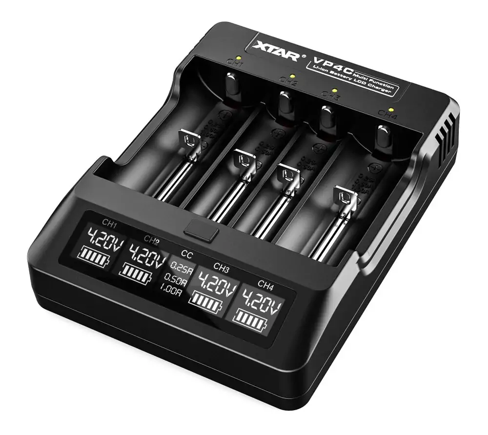 Punjač baterija XTAR VP4C Usb, Lcd