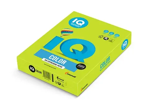 Papir fotokopirni color  A4  80gr Mondi IQ intensive LG46 500/1 lime green zelen