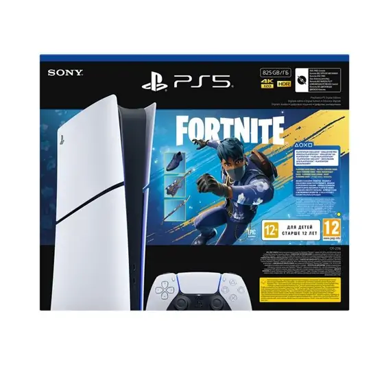 Igraća konzola PlayStation 5 Slim Digital Edition E chassis + Fortnite VCH