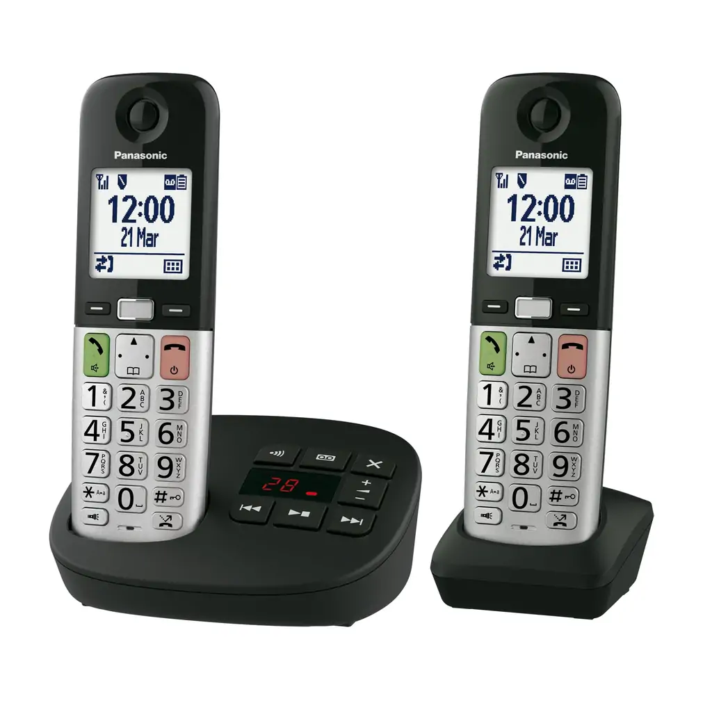 Telefon PANASONIC KX-TGU432EXB bežični, dvije slušalice, tajnica