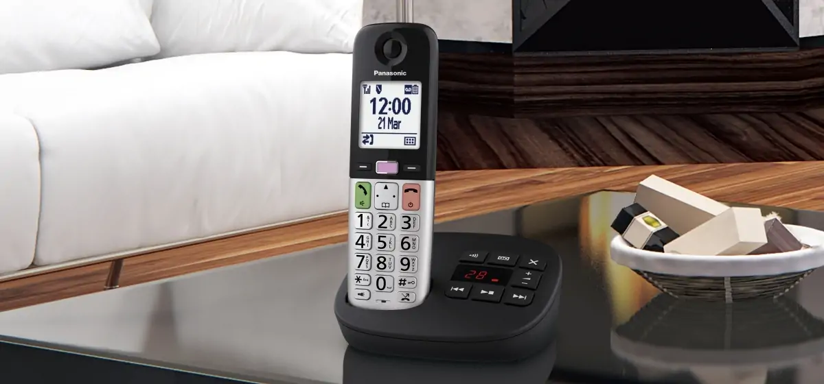 Telefon PANASONIC KX-TGU432EXB bežični, dvije slušalice, tajnica