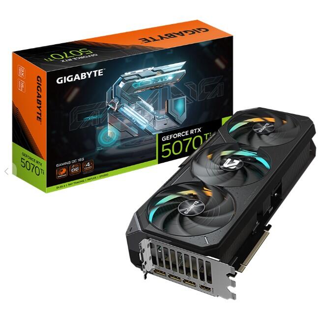 Grafička kartica GIGABYTE nVidia GeForce RTX 5070Ti GAMING OC, 16GB GDDR7