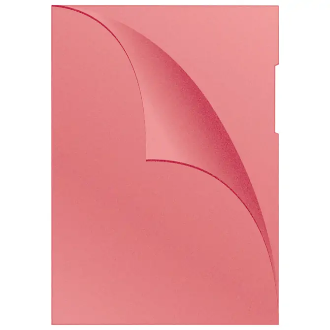 Fascikl pvc L A4 120mic Q-Connect 100/1 orange peel crveni