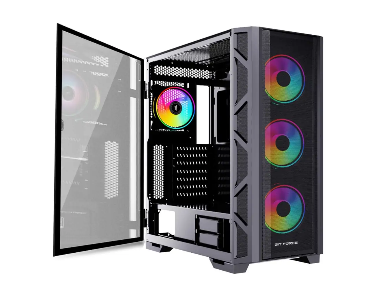 Kućište BIT FORCE GIANT ARGB-TM4 Gaming E-ATX, Full-Tower