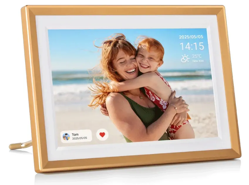 Okvir za fotografije digitalni ARZOPA D10, 10.1" (26 cm) 32GB, WiFi, zlatni