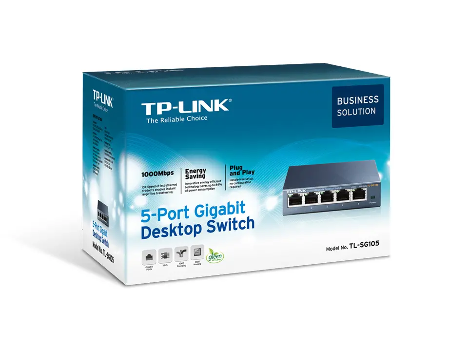 Switch Tp-Link Tl-Sg105,5-Port Gbit