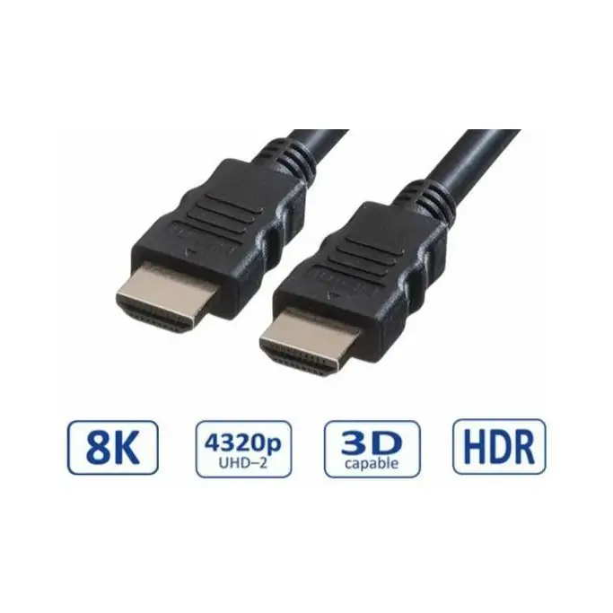 Kabel HDMI tip A-M<=>HDMI tip A-M  2m 8K 2.1 sa mrežom Roline