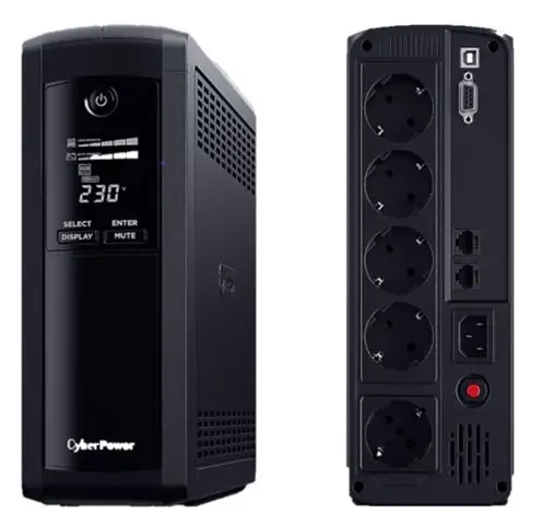 UPS CYBERPOWER 1200VA 720W VP1200ELCD line-int. šuko