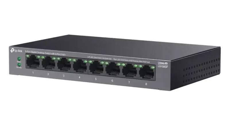 Switch 8-portni Gbit TP-LINK LS108GP, 8×PoE+