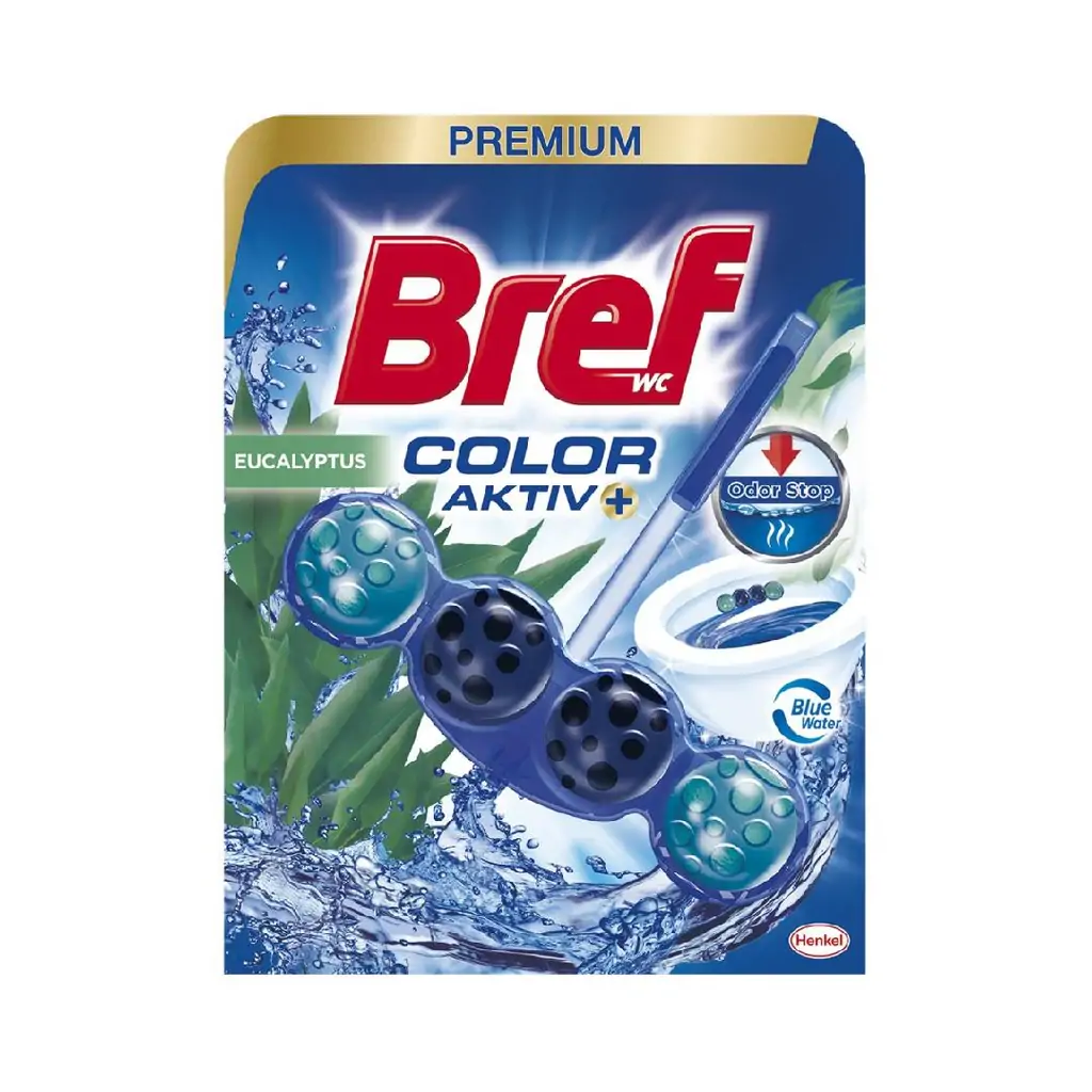 SAN. Osvježivač za wc školjku s košaricom 50g Bref Premium Eucalyptus