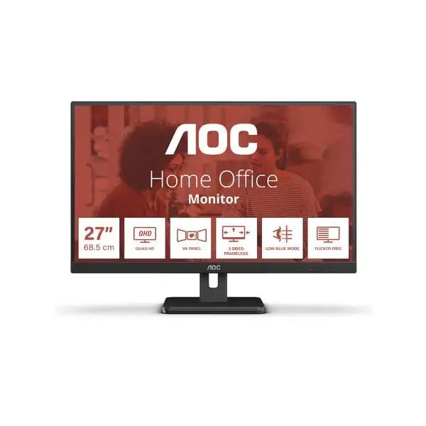 Monitor LCD 27" AOC Q27E3UMF, HDMI, DP, zvuč., USB, HAS