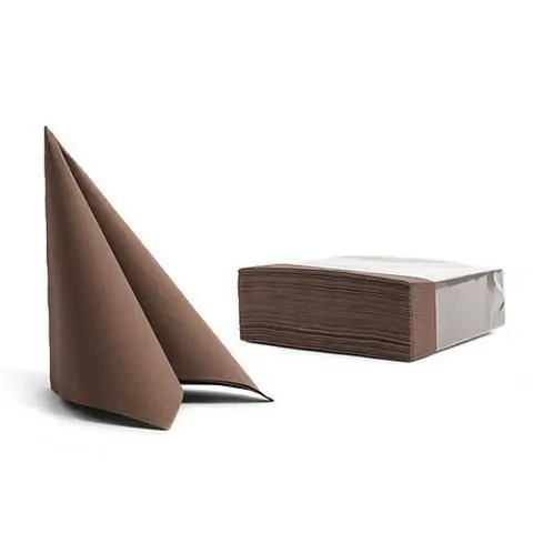 KON. Salvete papirnate 38x38cm 2-sl. 50/1 53046 smeđa,Soft point
