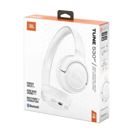 Slušalice+mikrofon JBL Tune 530BT White