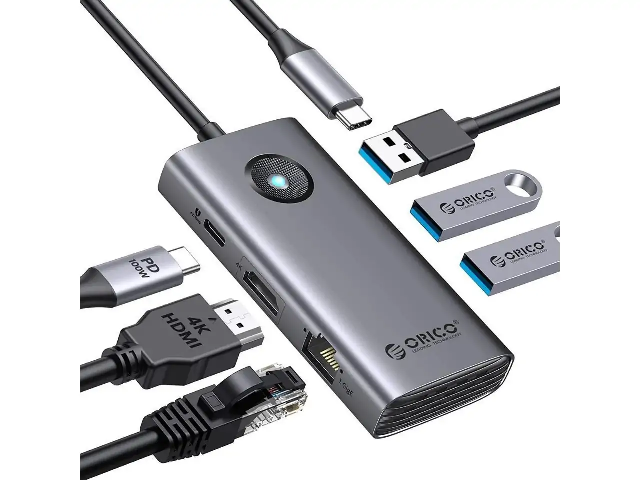 Adapter ORICO Docking station PW11-6PCR, USB-C