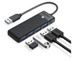 USB HUB ORICO-PAPW4A-U3-015-BK-EP, 4xUSB-A 3.0