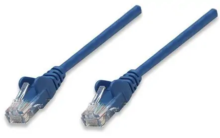 Intellinet prespojni mrežni kabel Cat.5e UTP PVC 0.5m plavi
