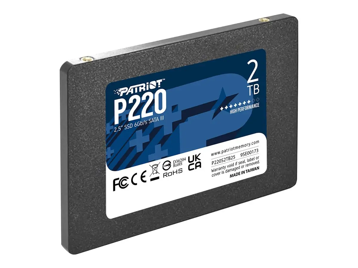 SSD 2TB PATRIOT P220 R550/W500, 1TB, 7mm, 2.5"