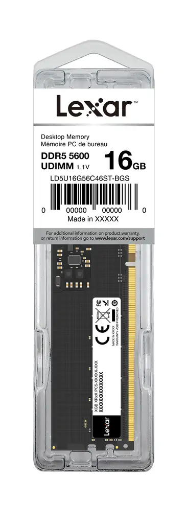 Memorija RAM DDR5 16GB LEXAR PC5-44800 5600MT/s CL46 1.1V