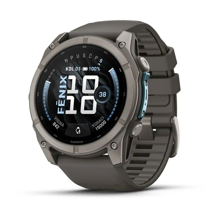 Smart watch GARMIN Fenix 9 51mm  AMOLED Titanium, Pebble Gray