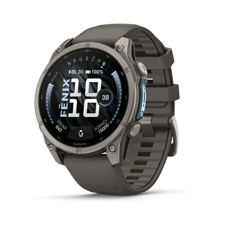 Smart watch GARMIN Fenix 9 47mm AMOLED Titanium, Pebble Gray