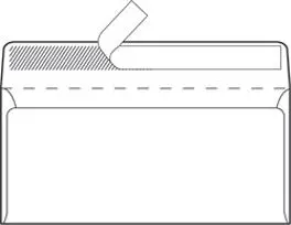 Kuverta ABT strip 110x230mm 1/1