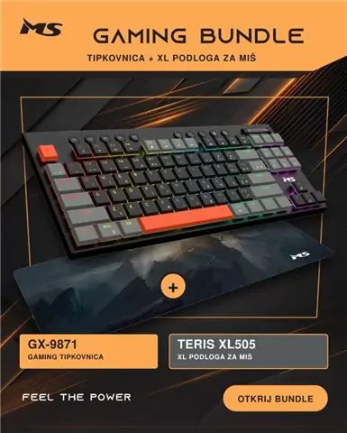 KB MS ELITE K-703C + gaming podloga gratis MS DOD MS TERIS XL505