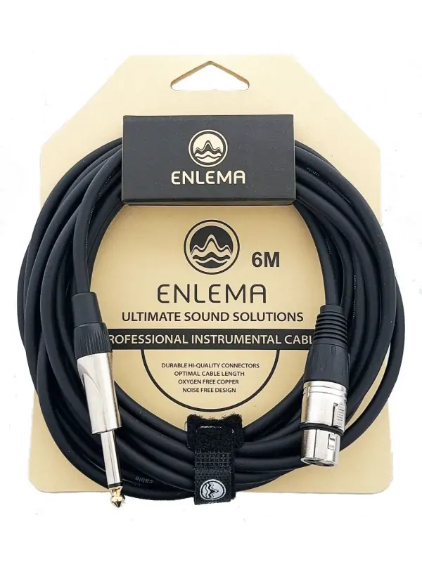 Kabel Mikrofonski ENLEMA XJ6 6.3mm - XLR, 6 m