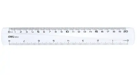 Ravnalo pvc 20cm Deli