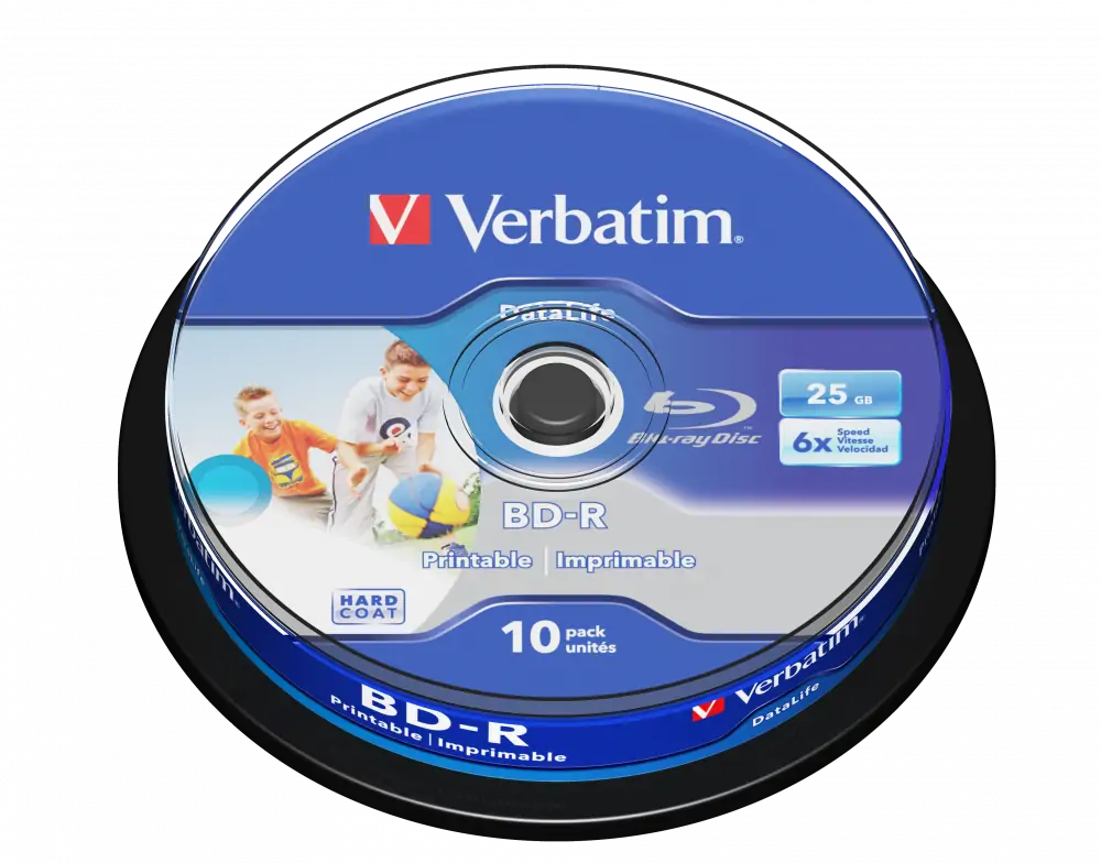 BD-R medij Verbatim SL 25GB 6x  HTL Wide inkjet Printabilni No ID, 10/1