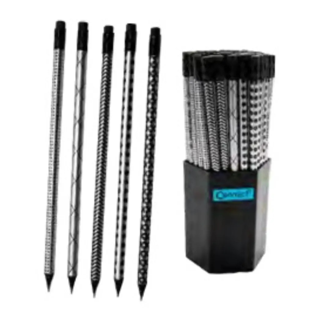 Olovka grafitna s gumicom HB black silver Connect
