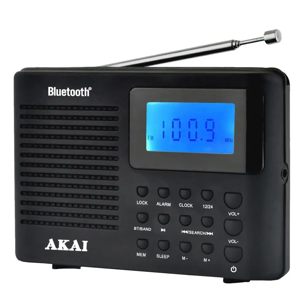 Radio AKAI APR-400, FM, BT, sat, alarm