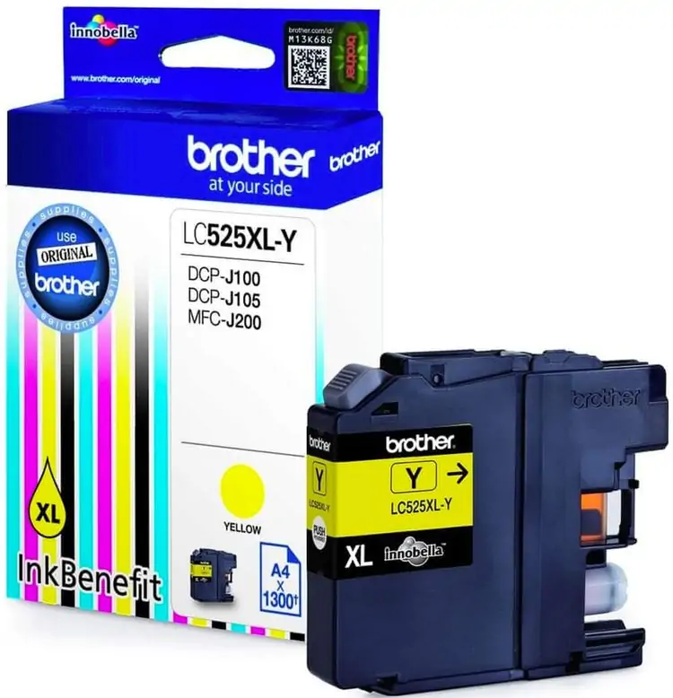 Tinta BROTHER LC-525XL Yellow