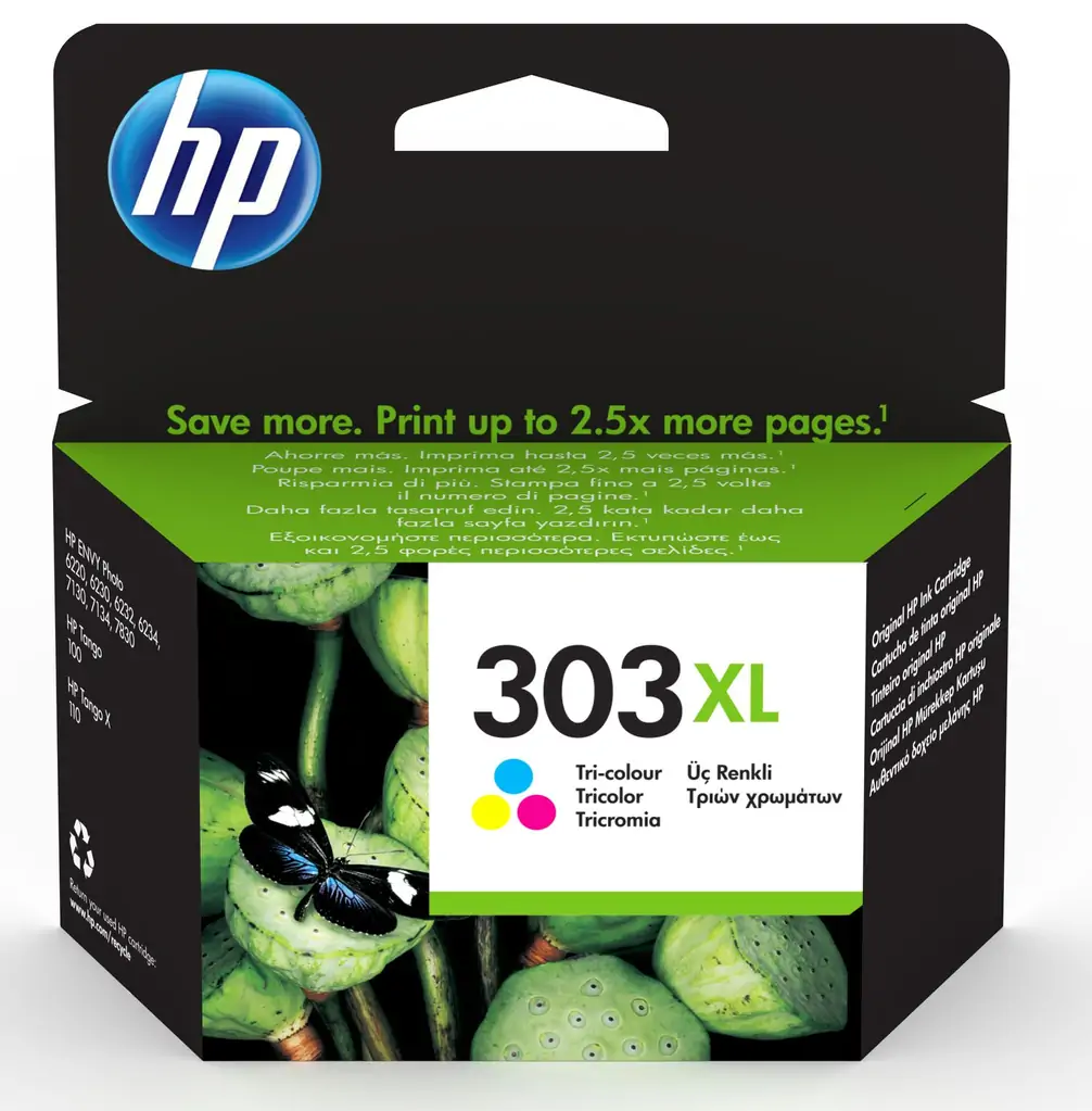 Tinta HP T6N03AE Tri-color No.303XL (MMG)