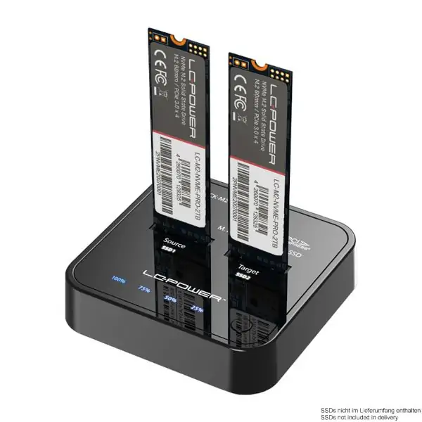 SSD M.2 dock 2x NVme LC-Power