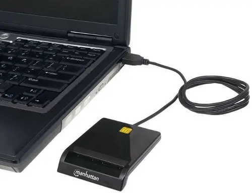 Card reader MANHATTAN za Smart kartice Chip - USB 2.0