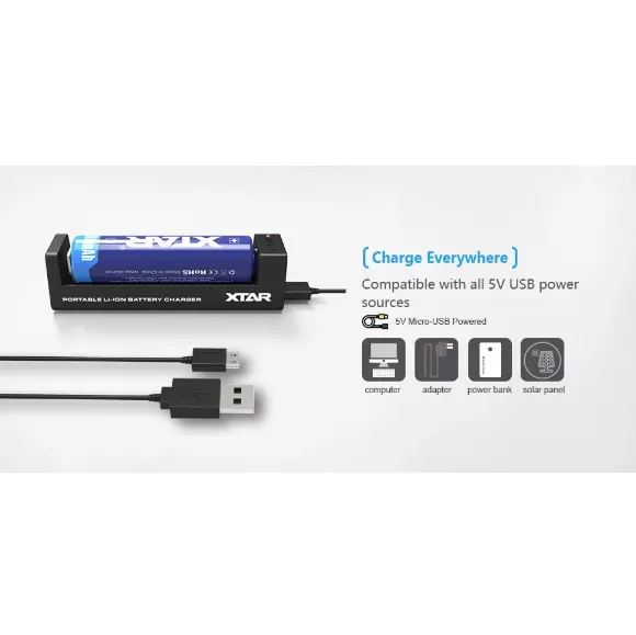 Punjač baterija XTAR MC1 Li-ion USB