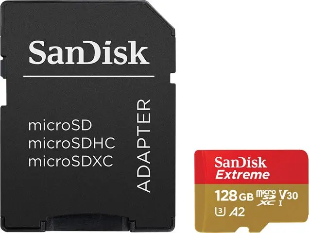 Memorijska kartica Micro Secure Digital 128GB SANDISK Extreme SDXC + adapter