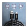 CC USB CM 2.0 <> USB AM, 1,0 m, Crna, HQ, BUCM-AM10AB, AXA