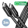 CC USB CM 2.0 <> USB CM, 3 m, Crna, HQ, BUCM2-CM30AB