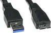 Kabel USB tip A-M<=>USB tip micro-B-M - USB3.0 za ext. hard disk 0.8m - ROLINE